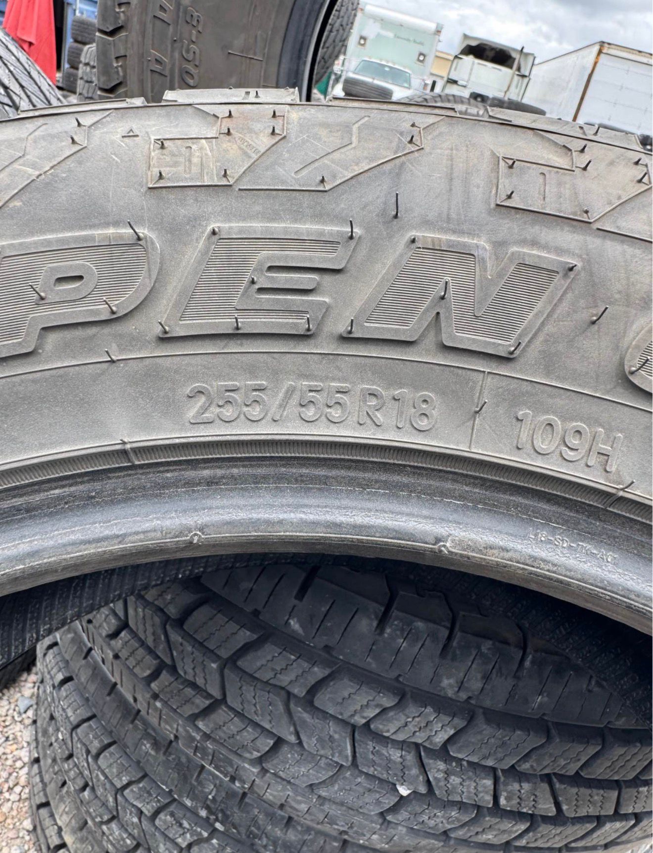 255/55R18 Pair (2 Used Tires) Toyo Open Country A/T III
