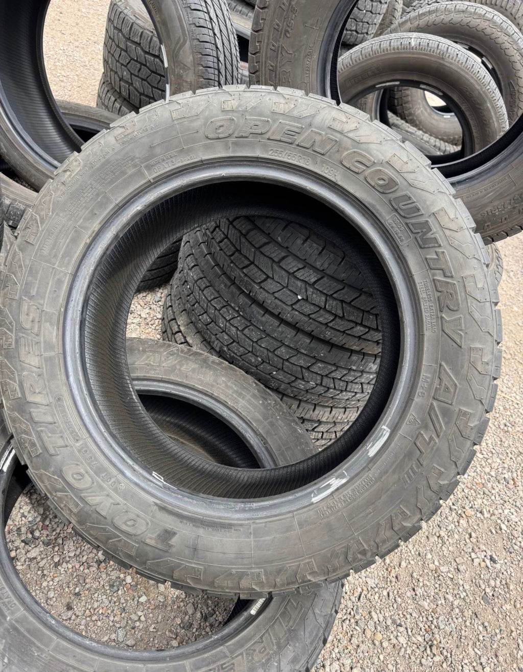 255/55R18 Pair (2 Used Tires) Toyo Open Country A/T III