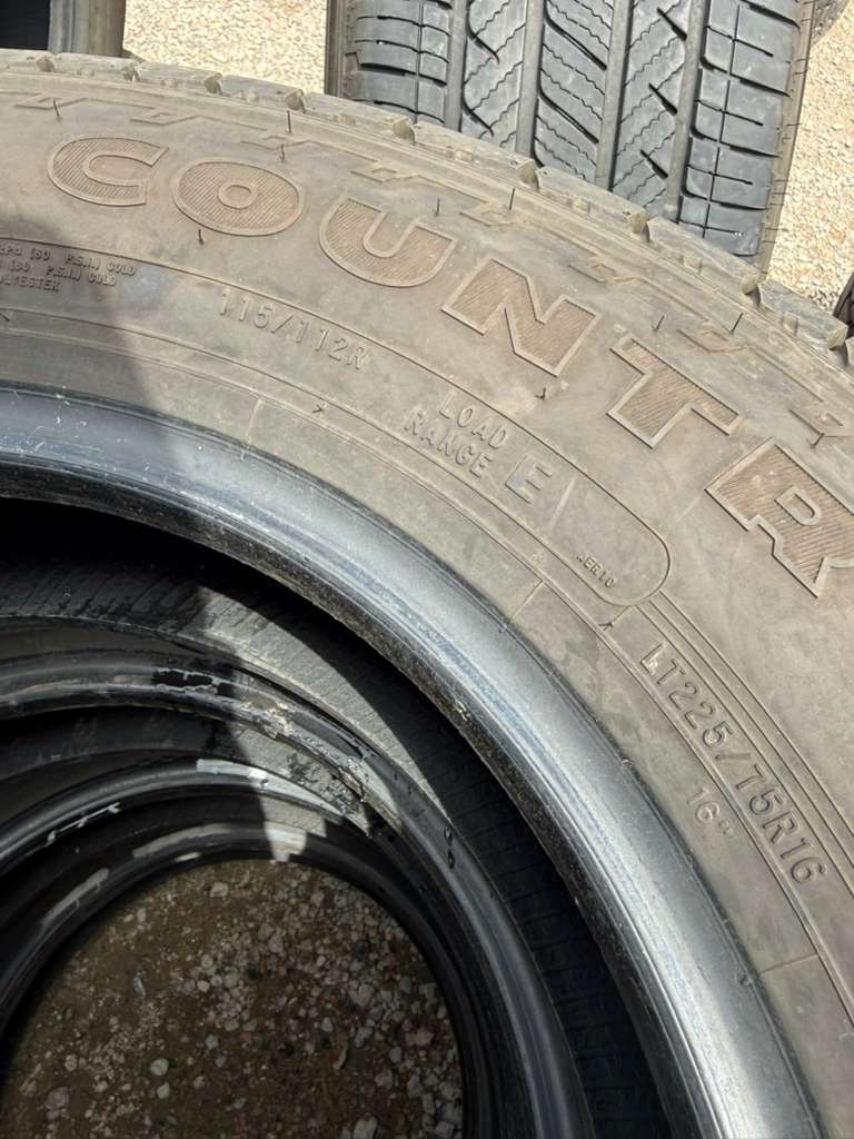 LT225/75R16 Set (4 Used Tires) Dean Back Country Touring H/T