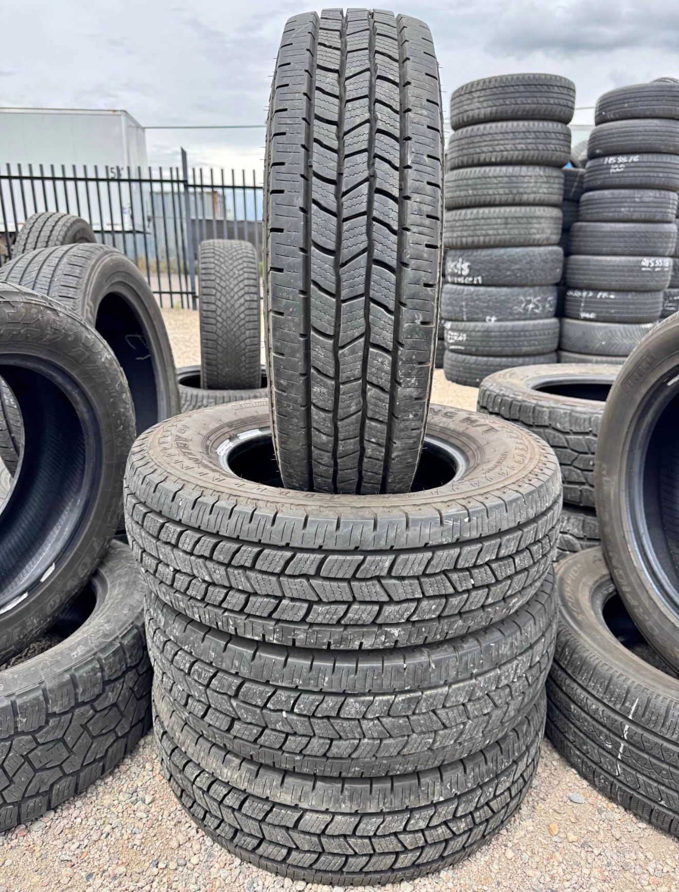 LT225/75R16 Set (4 Used Tires) Dean Back Country Touring H/T