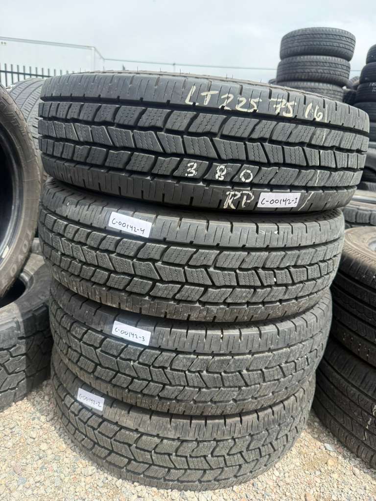 LT225/75R16 Set (4 Used Tires) Dean Back Country Touring H/T