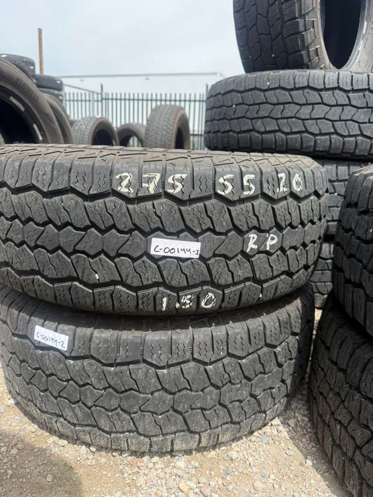275/55R20 Pair (2 Used Tires) Vredestein Pinza AT