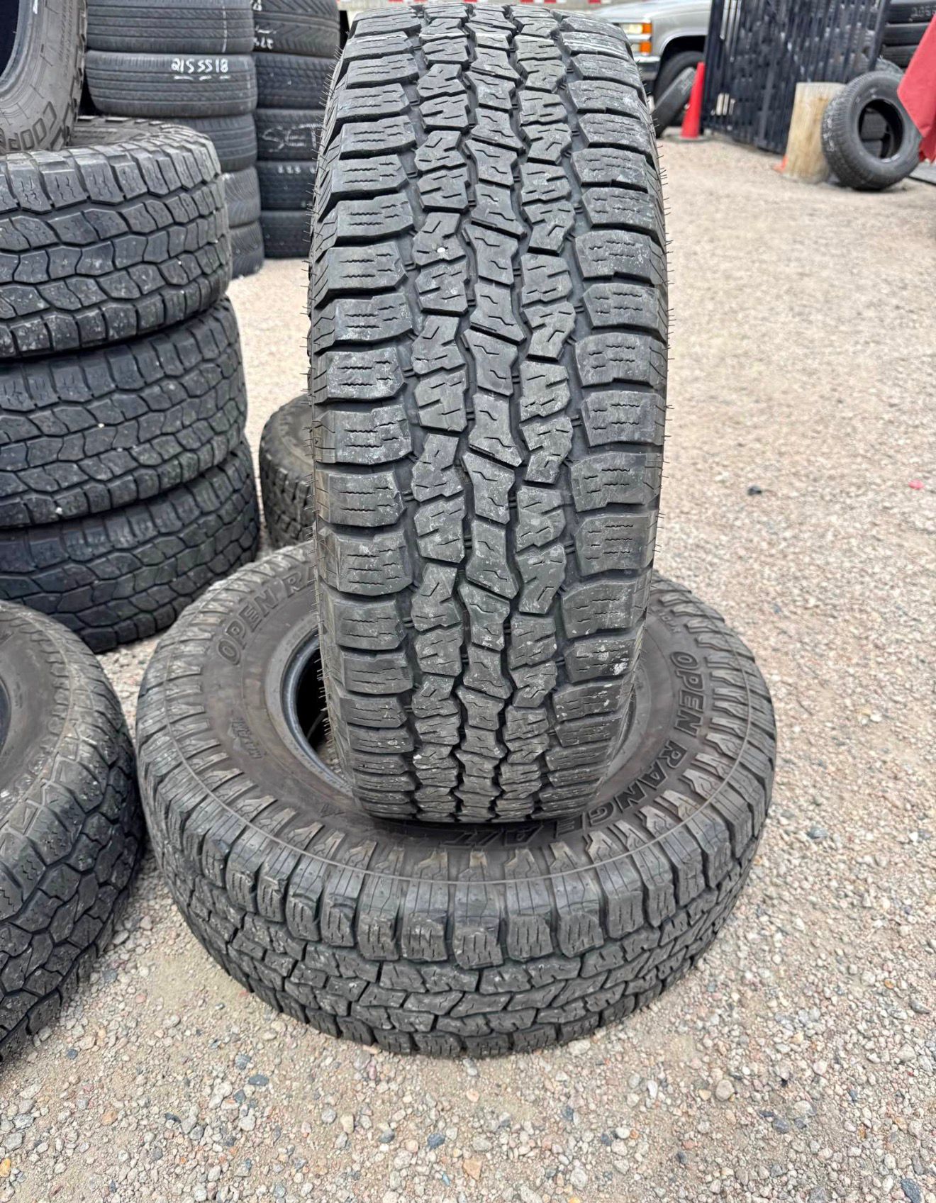 LT285/75R18 Pair (2 Used Tires) Mazama Open Range A/T Plus