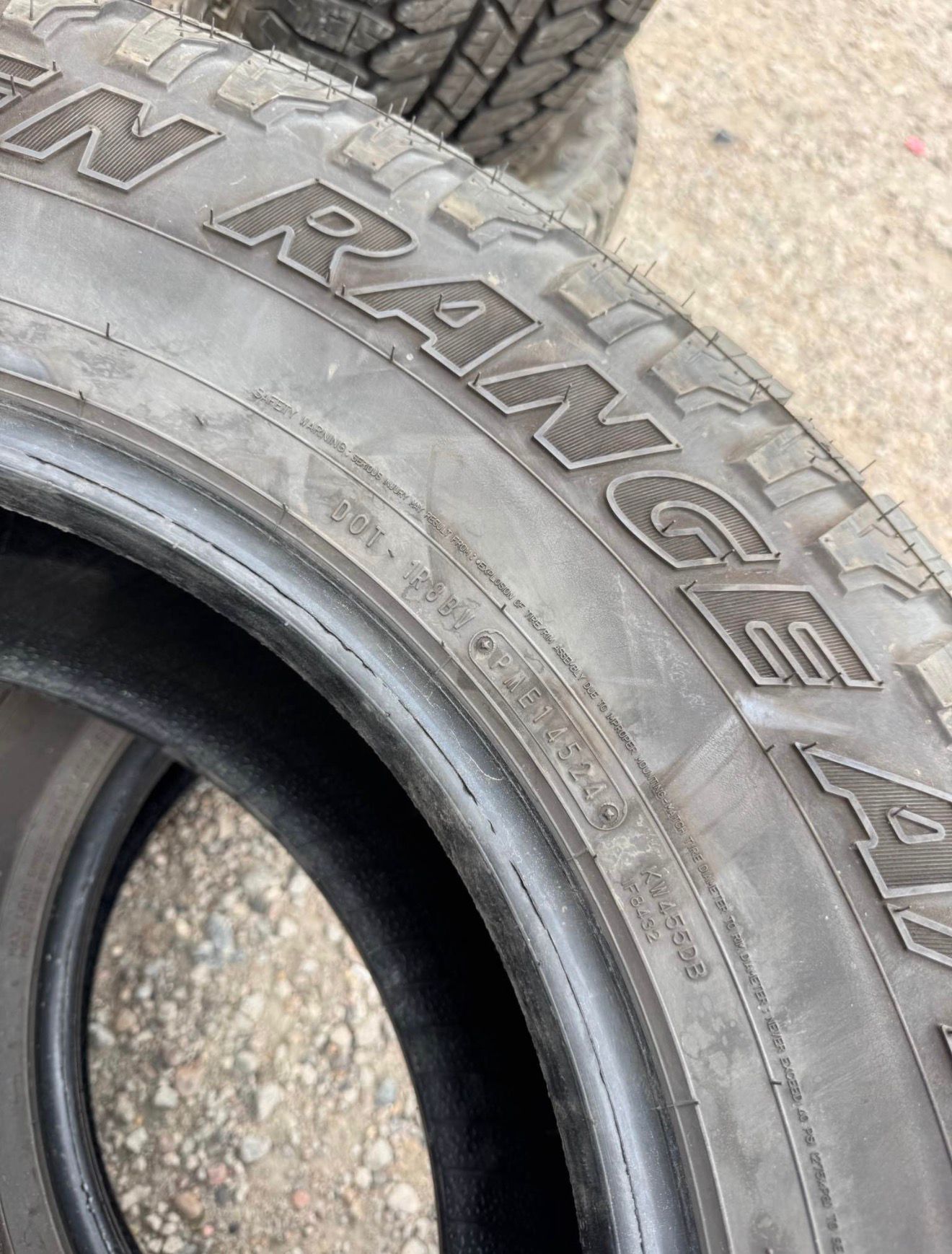 LT285/75R18 Pair (2 Used Tires) Mazama Open Range A/T Plus