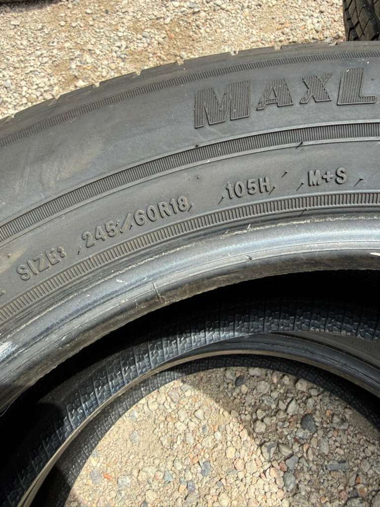 245/60R18 Pair (2 Used Tires) Goodyear Assurance