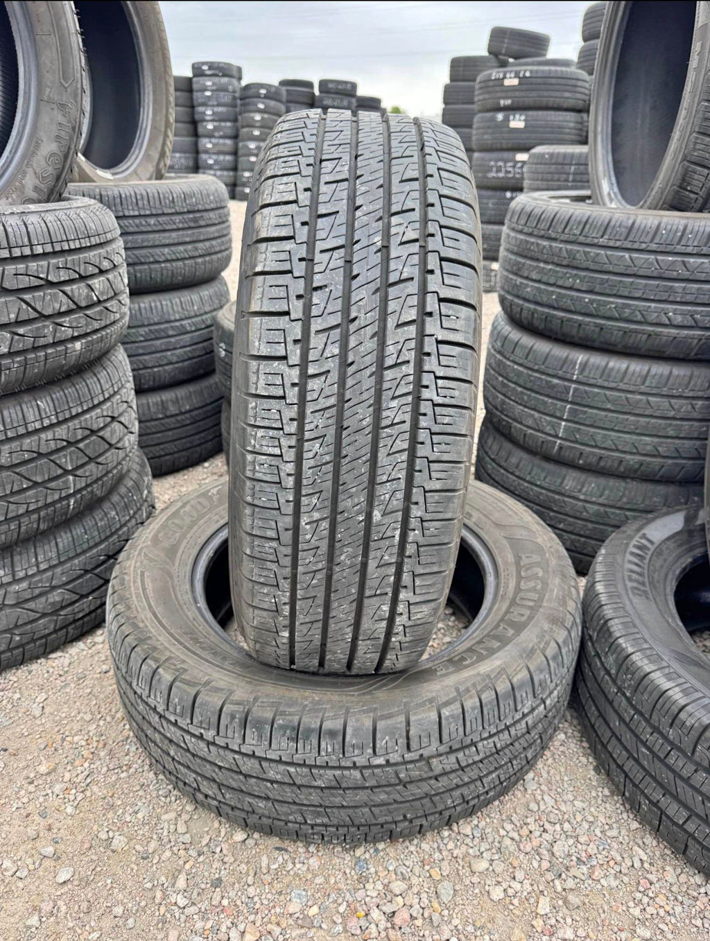 245/60R18 Pair (2 Used Tires) Goodyear Assurance