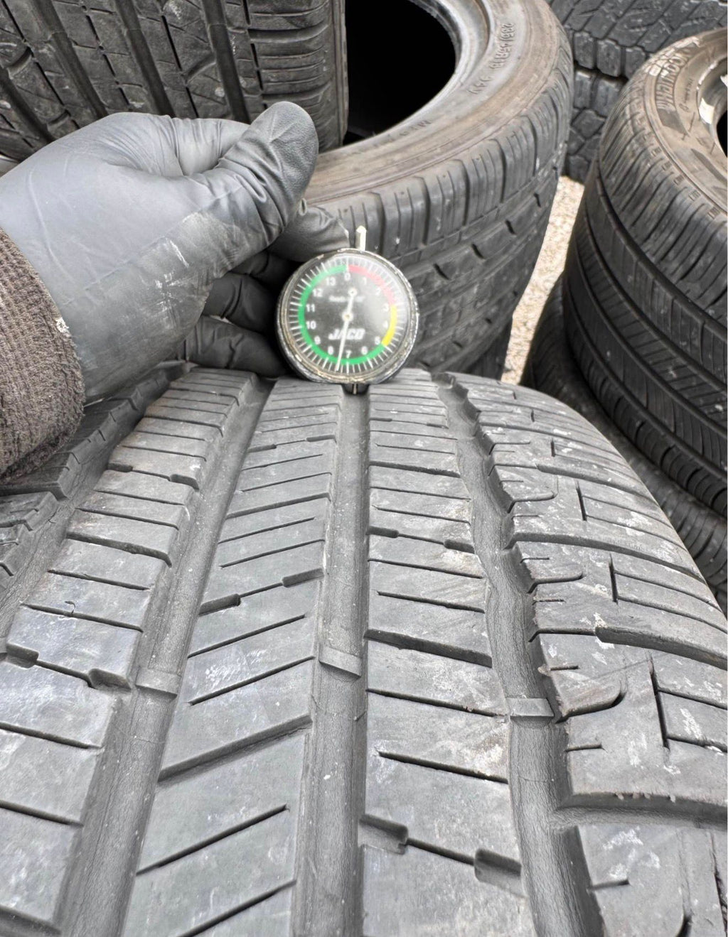 235/55R18 Pair (2 Used Tires) Goodyear Reliant
