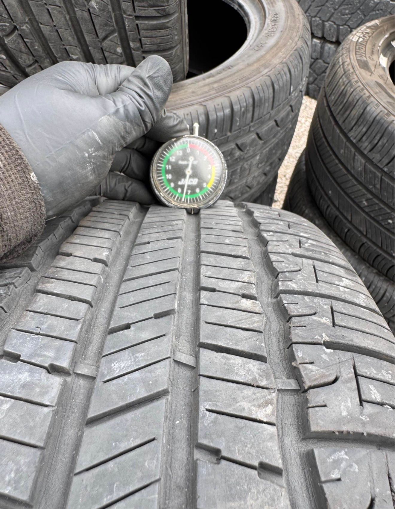 235/55R18 Pair (2 Used Tires) Goodyear Reliant