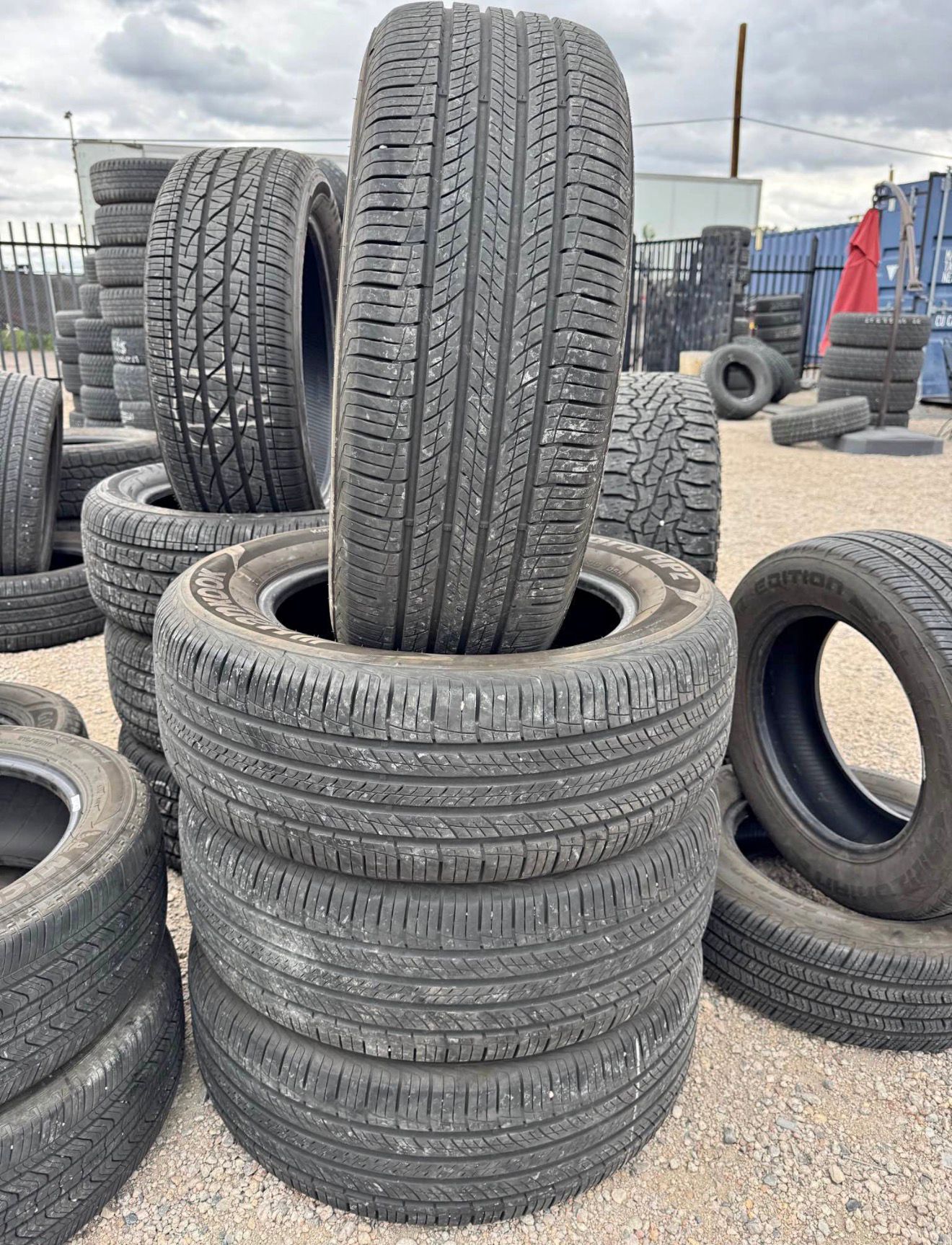 245/60R18 Set (4 Used Tires) Hankook  Dynapro HP2