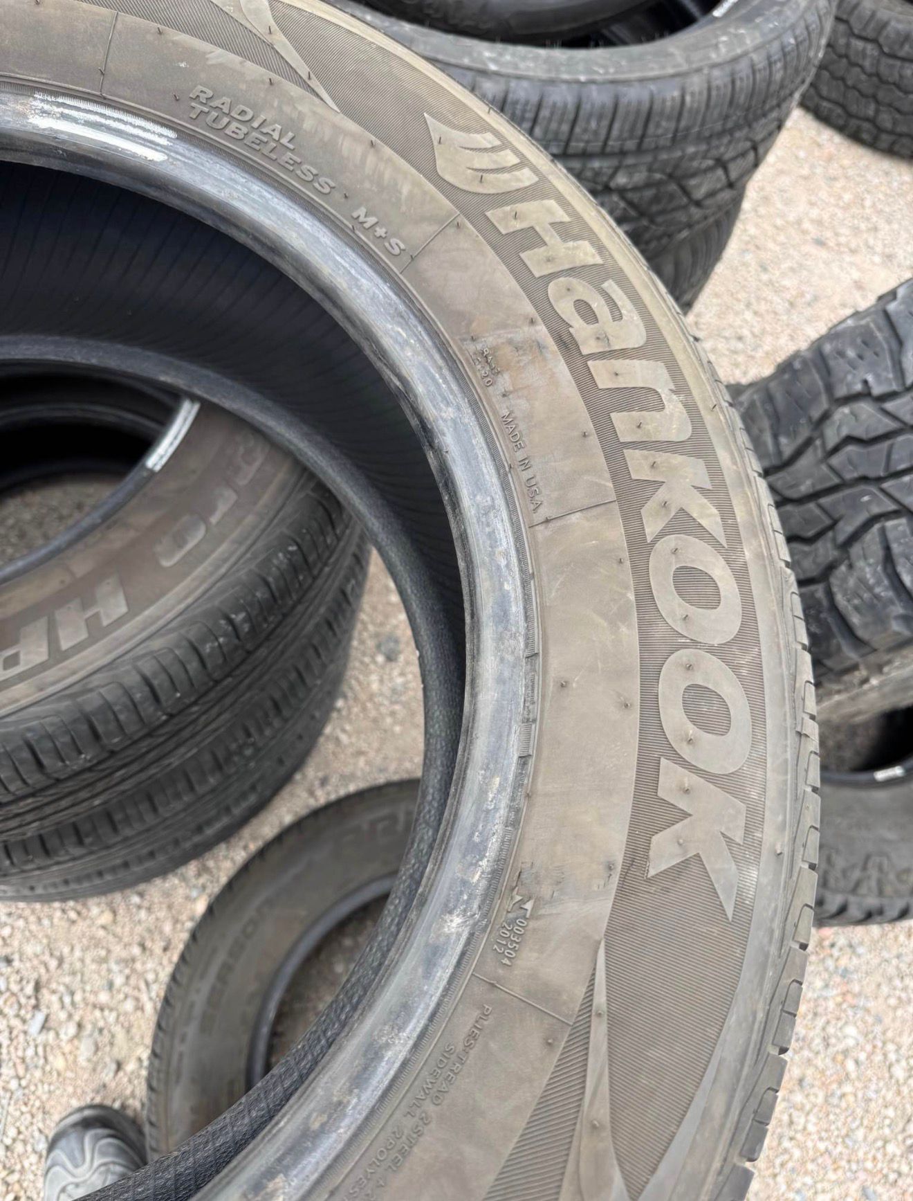 245/60R18 Set (4 Used Tires) Hankook  Dynapro HP2