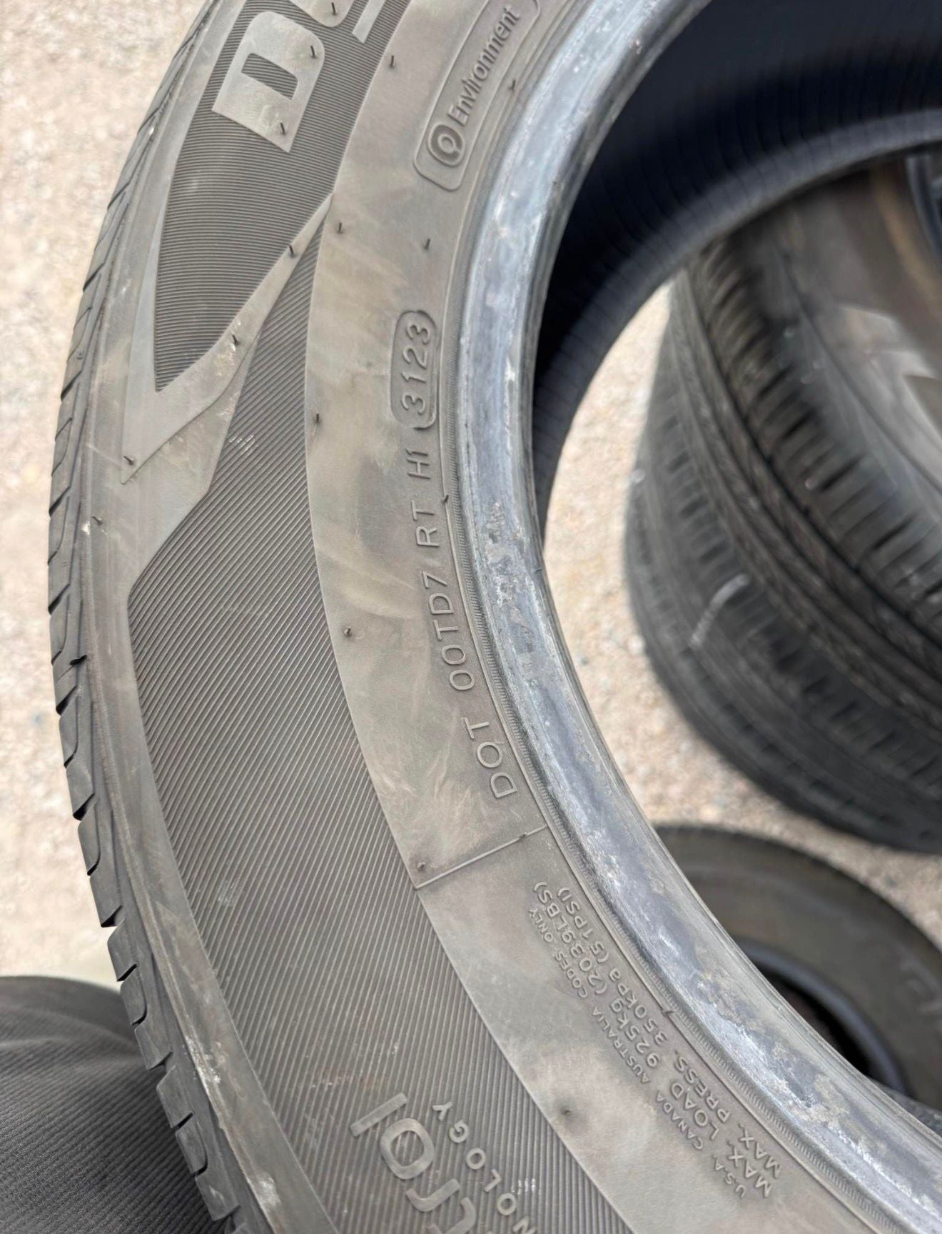 245/60R18 Set (4 Used Tires) Hankook  Dynapro HP2