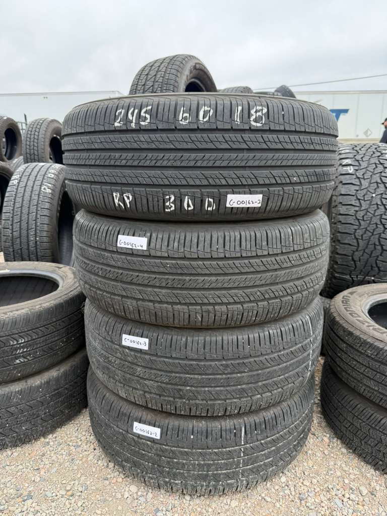 245/60R18 Set (4 Used Tires) Hankook  Dynapro HP2