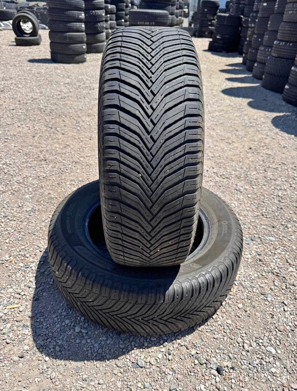 225/65R17 Pair (2 Used Tires) Michelin CrossClimate 2