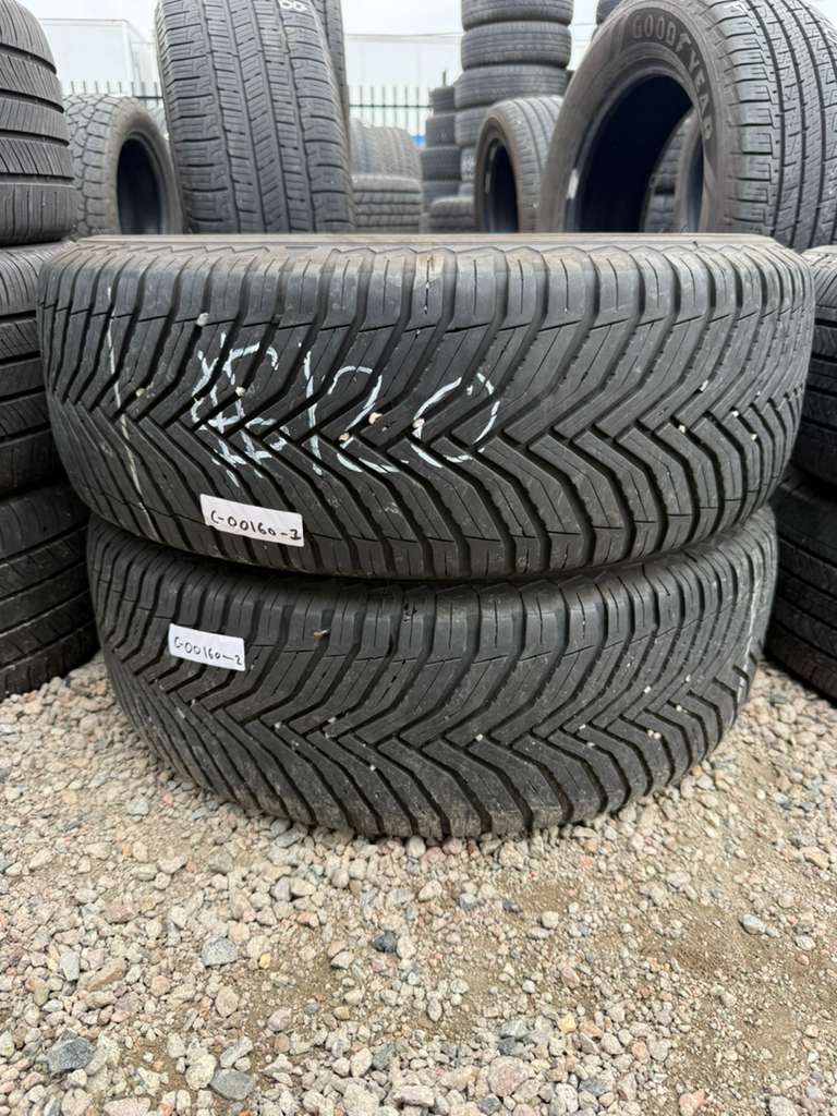 225/65R17 Pair (2 Used Tires) Michelin CrossClimate 2