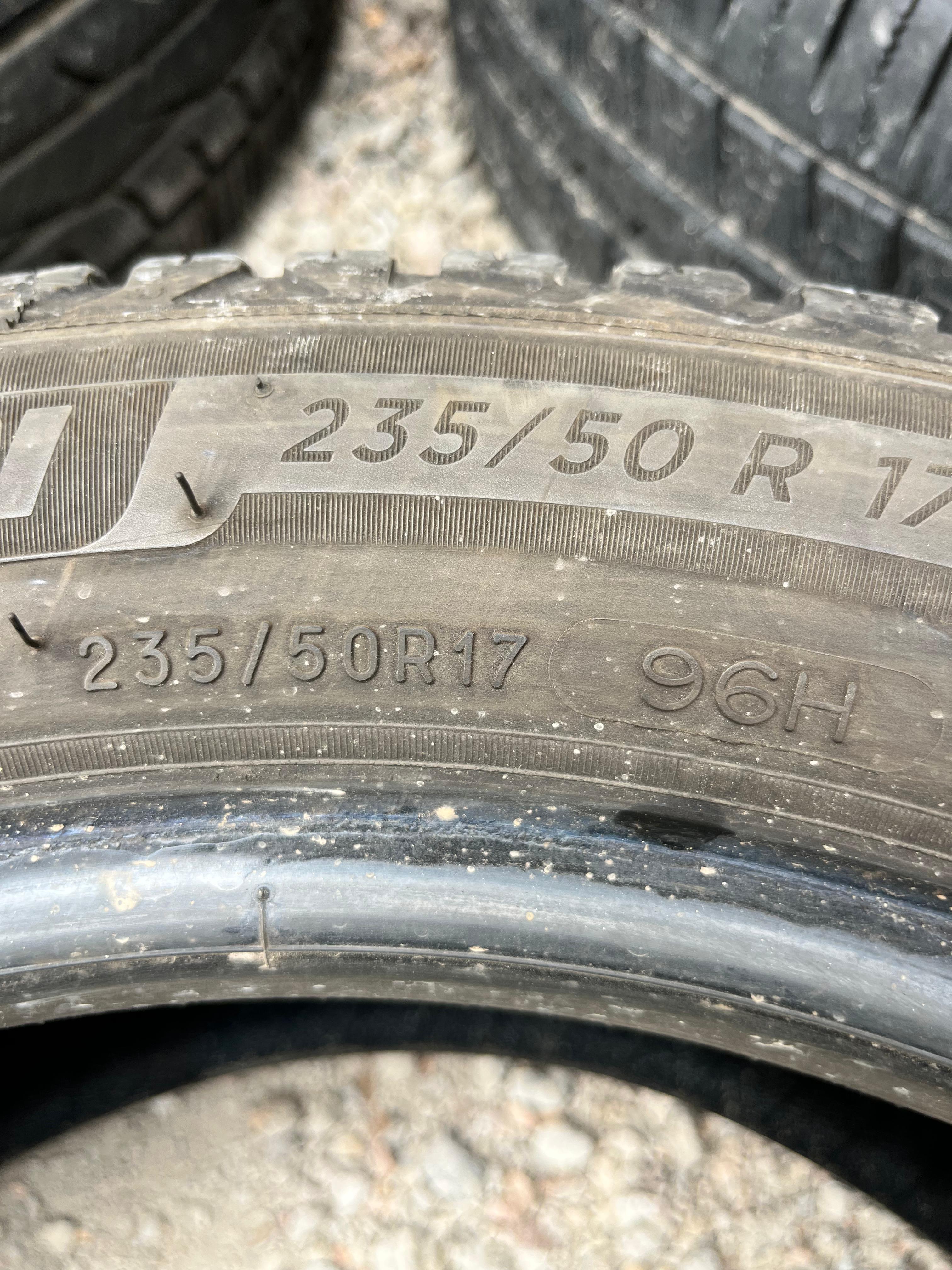 235/50R17 Pair (2 Used Tires) Michelin Cross Climate