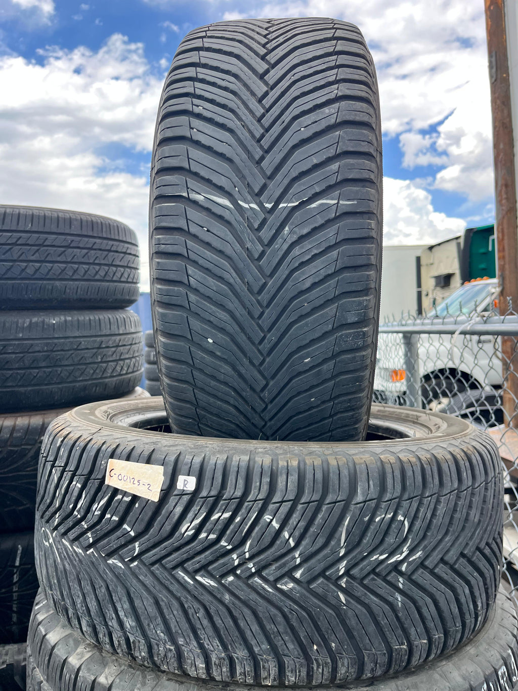 235/50R17 Pair (2 Used Tires) Michelin Cross Climate