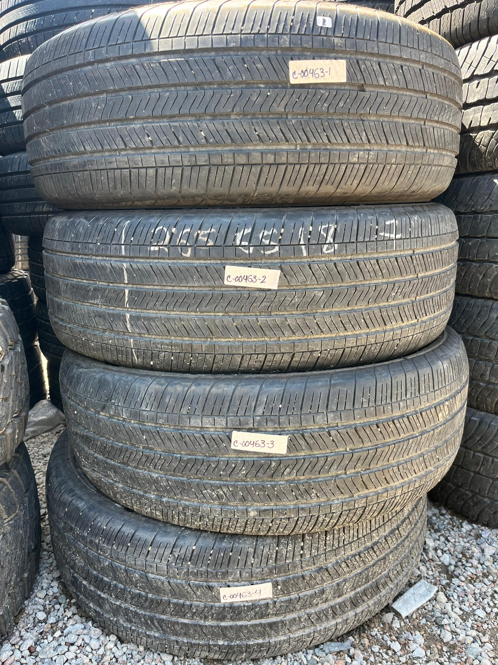 265/65R18 Set (4 Used Tires) Goodyear Wrangler Territory HT