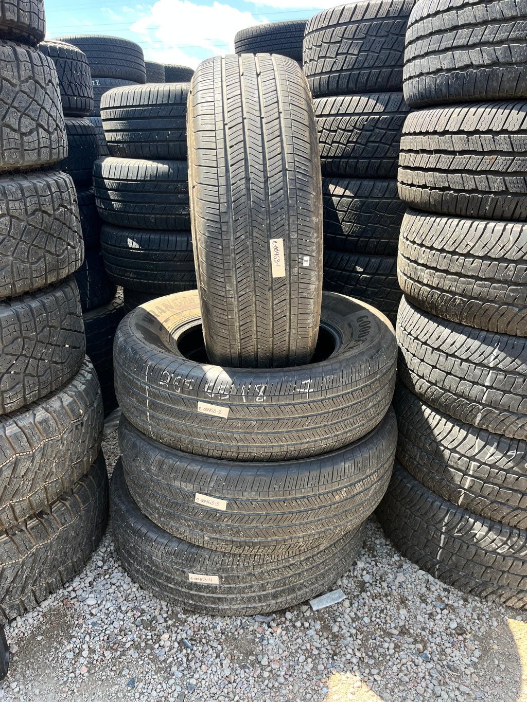 265/65R18 Set (4 Used Tires) Goodyear Wrangler Territory HT