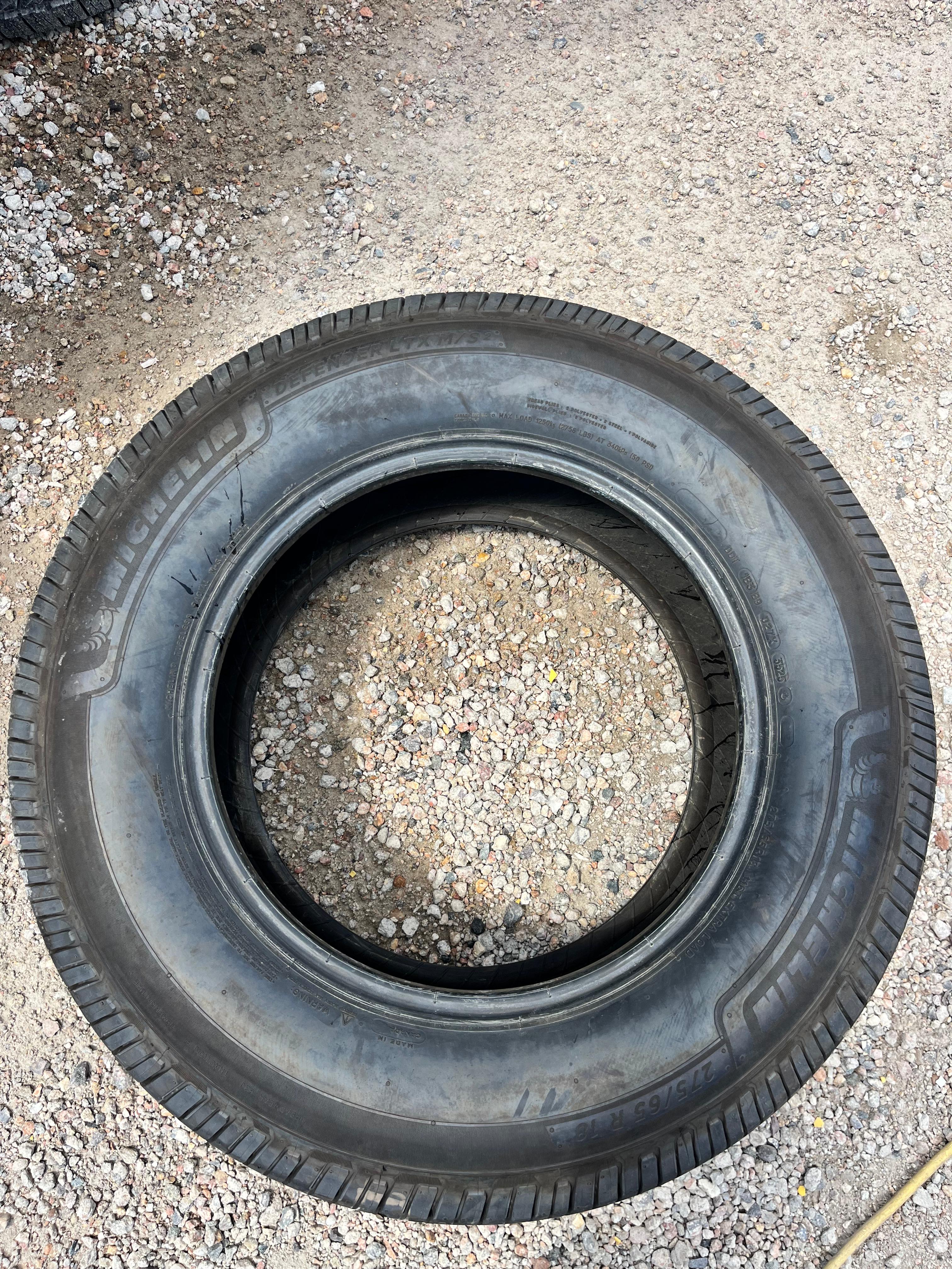 275/65R18 Set (4 Used Tires) Michelin Defender LTX