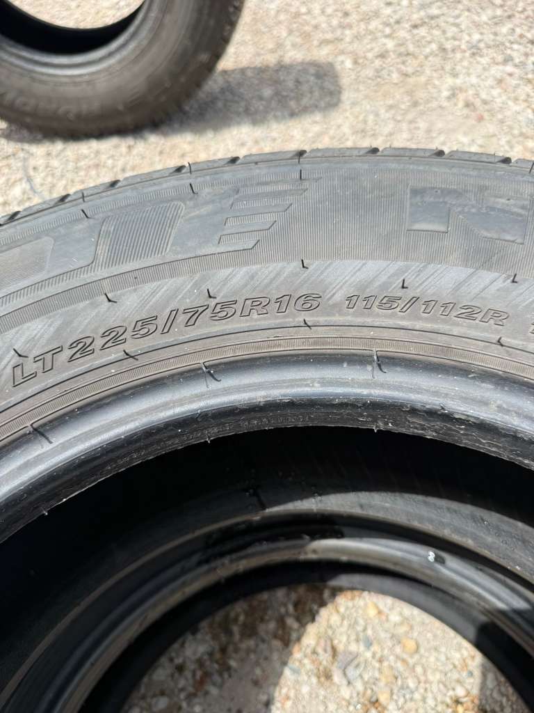 LT225/75R16 Pair (2 Used Tires) Nexen Roadian CT8 HL