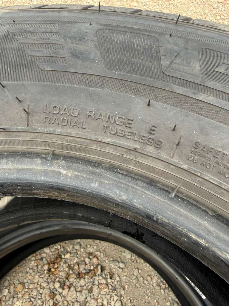 LT225/75R16 Pair (2 Used Tires) Nexen Roadian CT8 HL