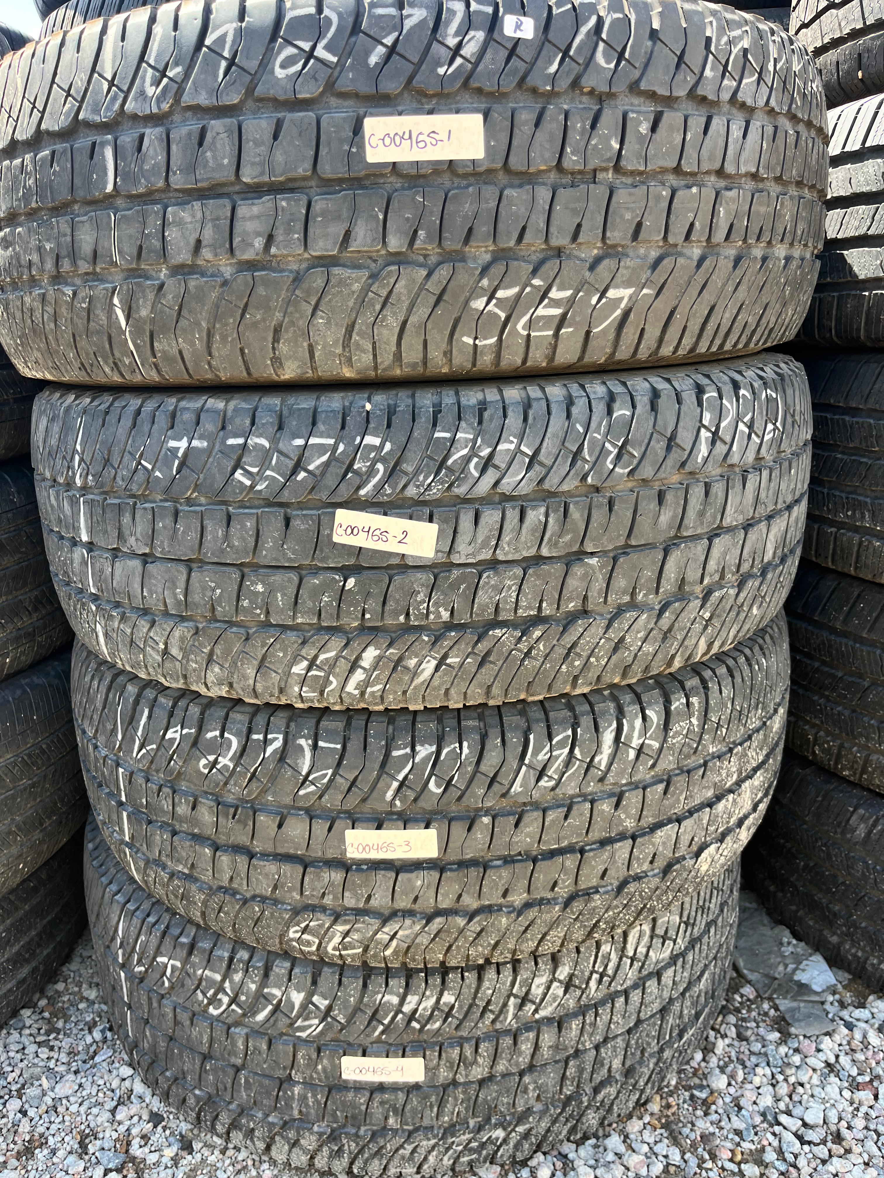 275/70R18 Set (4 Used Tires) Michelin LTX 2