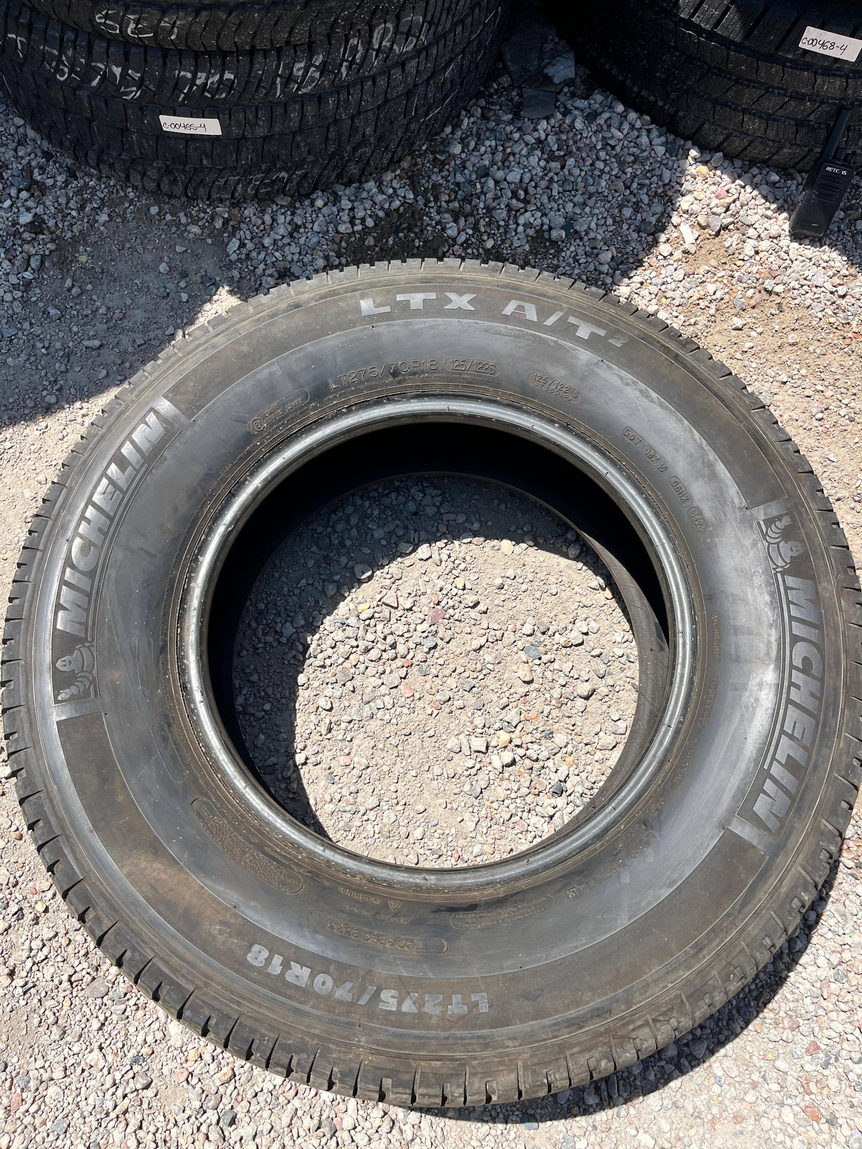 275/70R18 Set (4 Used Tires) Michelin LTX 2
