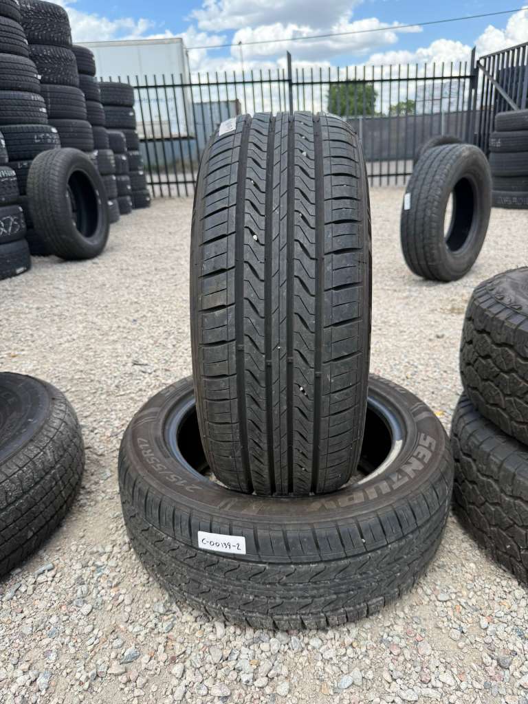 215/55R17 Pair (2 Used Tires) Sentury Touring