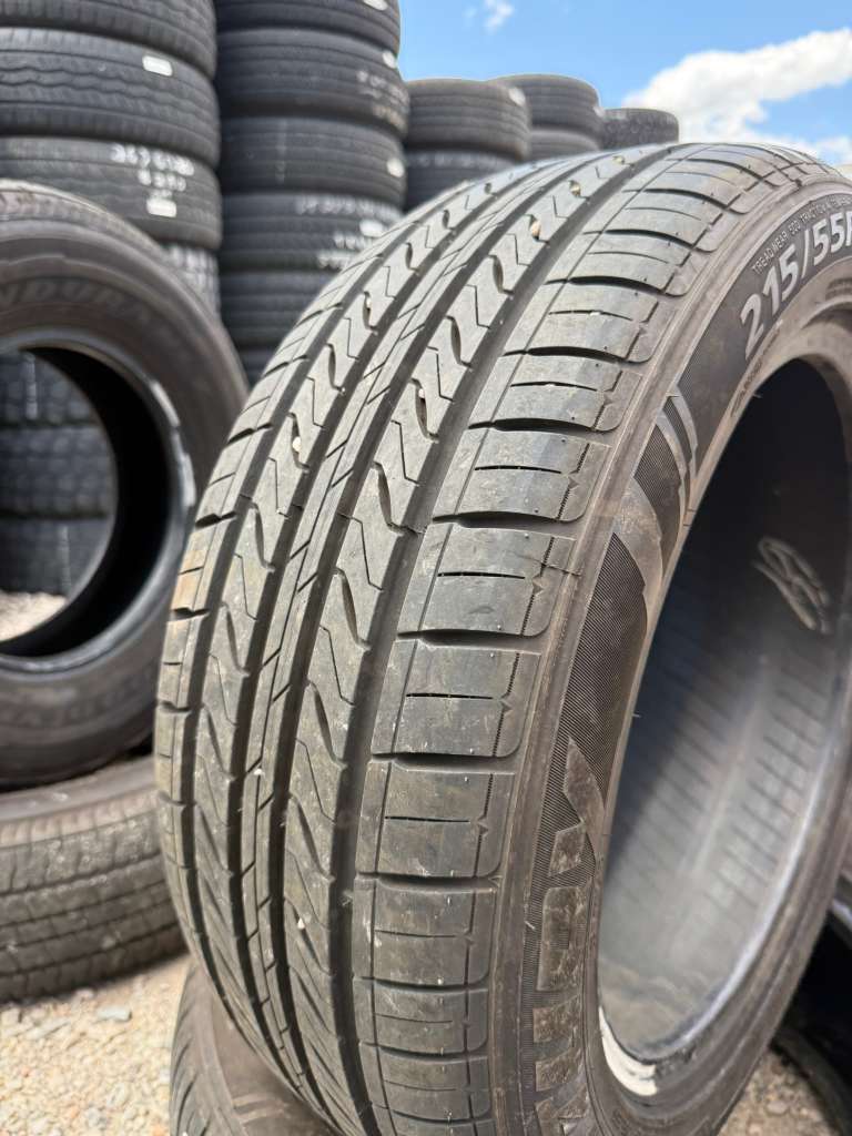 215/55R17 Pair (2 Used Tires) Sentury Touring