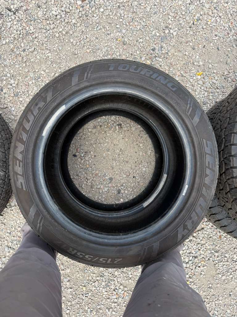 215/55R17 Pair (2 Used Tires) Sentury Touring