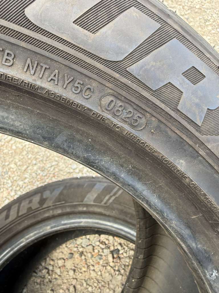 215/55R17 Pair (2 Used Tires) Sentury Touring