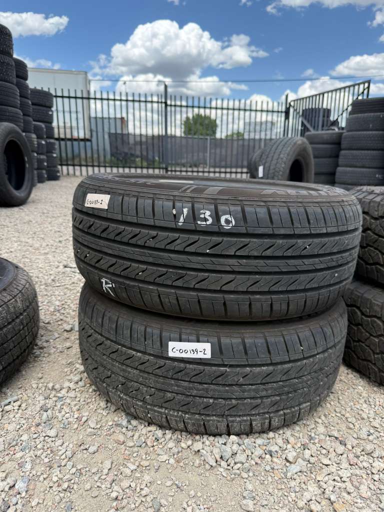 215/55R17 Pair (2 Used Tires) Sentury Touring