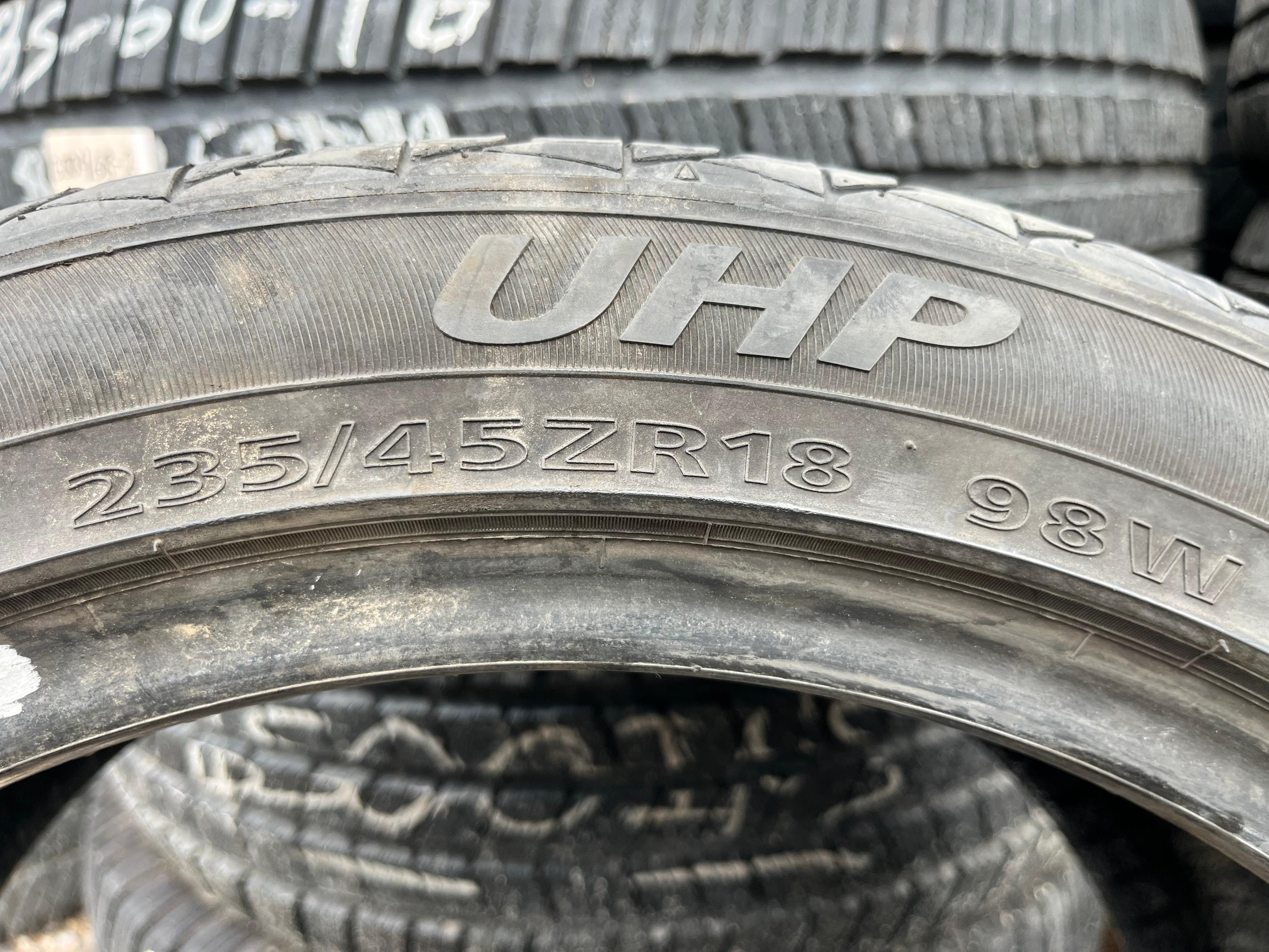 235/45R18 Pair (2 Used Tires) Sentury UHP