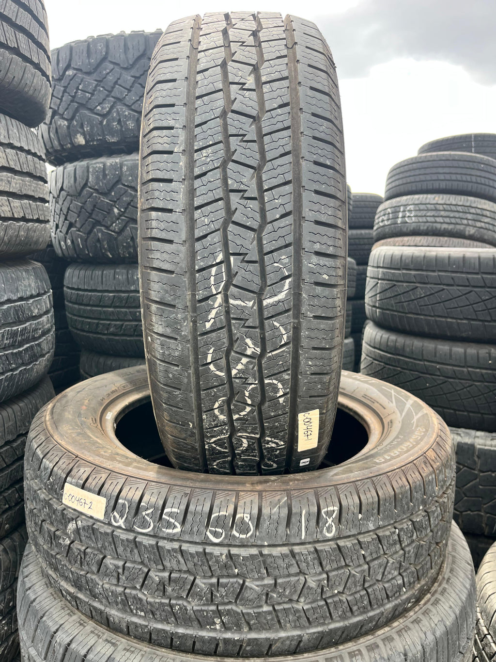 235/60R18 Pair (2 Used Tires) Fortune Tormenta