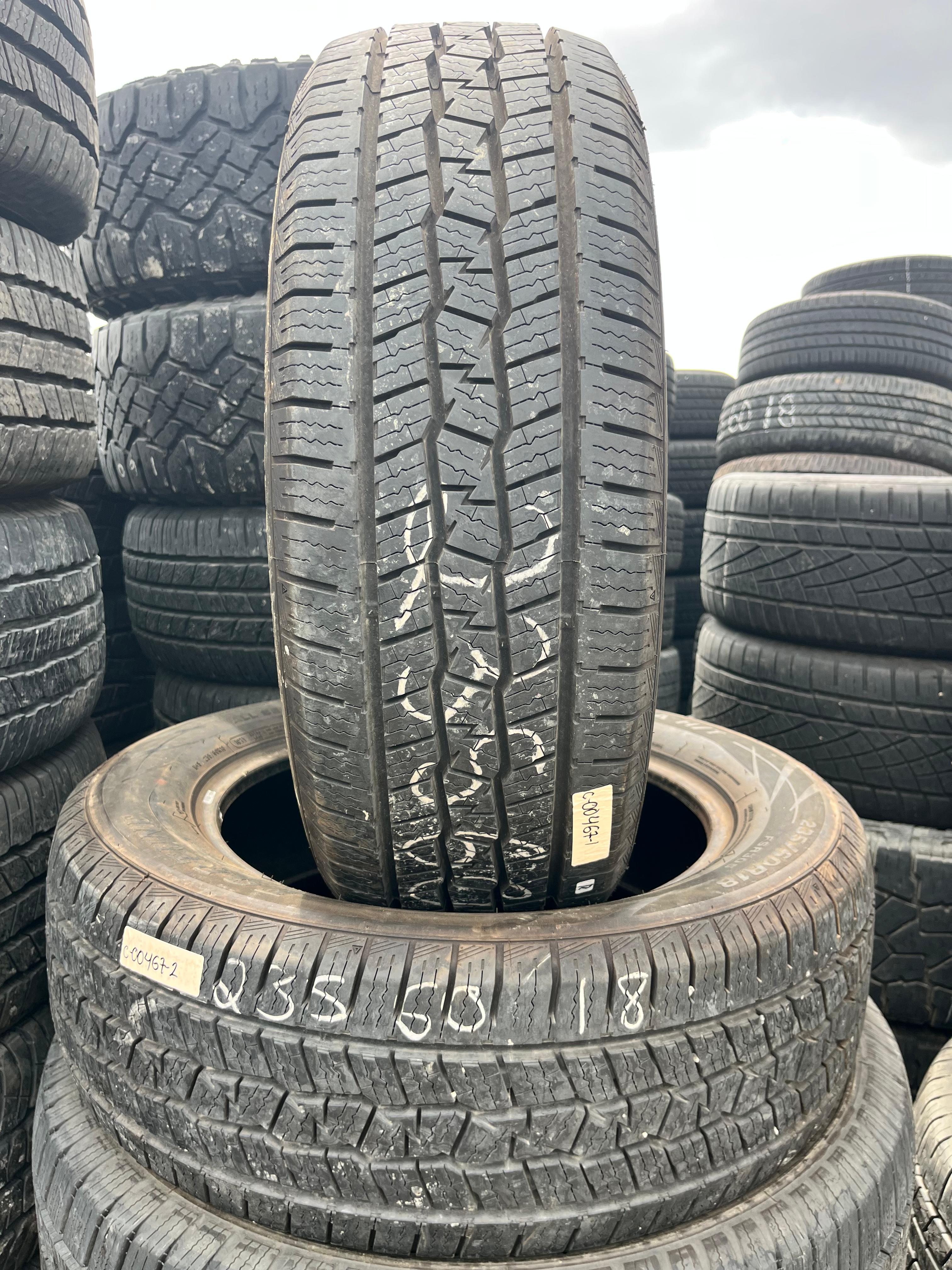 235/60R18 Pair (2 Used Tires) Fortune Tormenta
