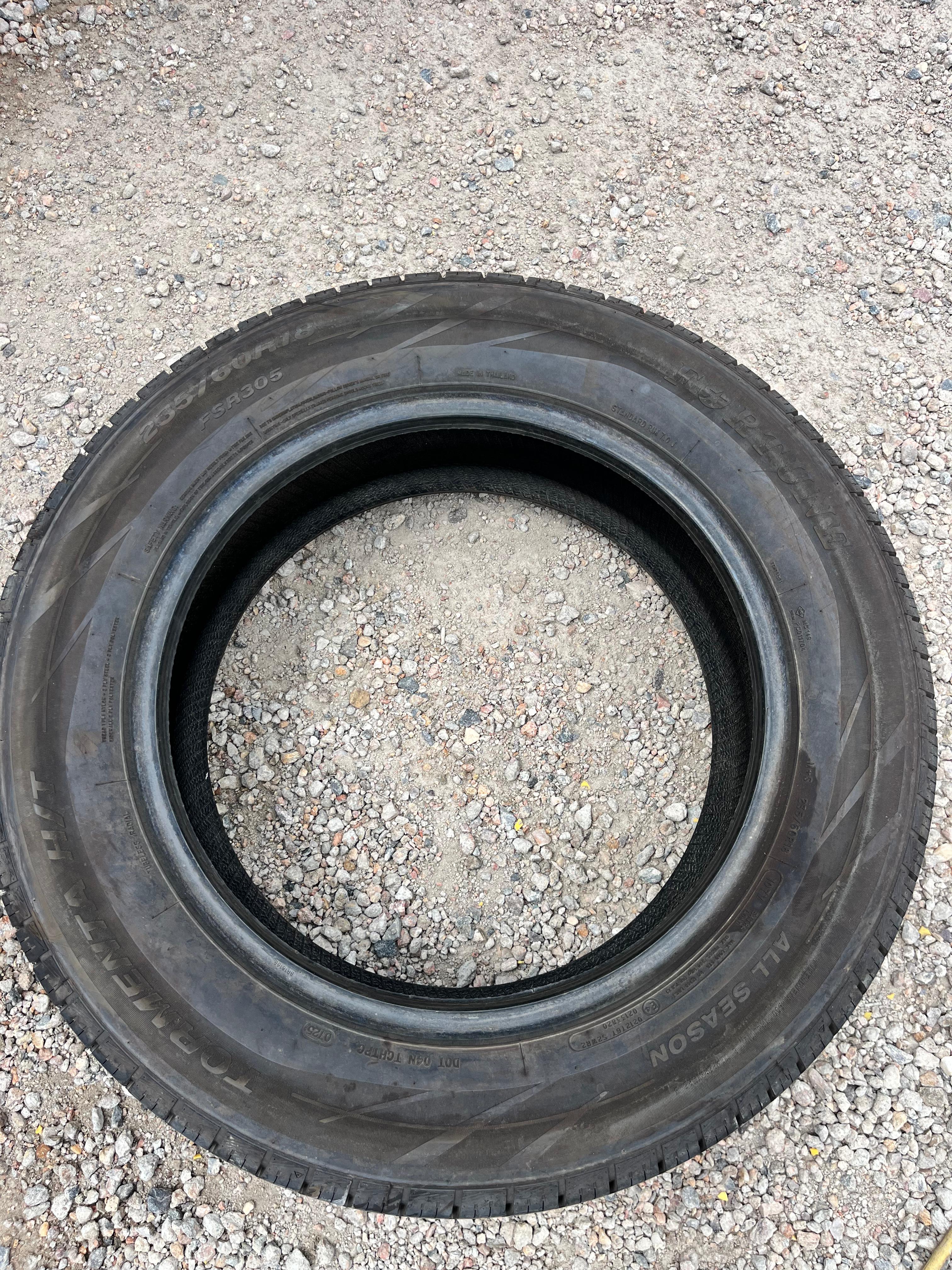 235/60R18 Pair (2 Used Tires) Fortune Tormenta