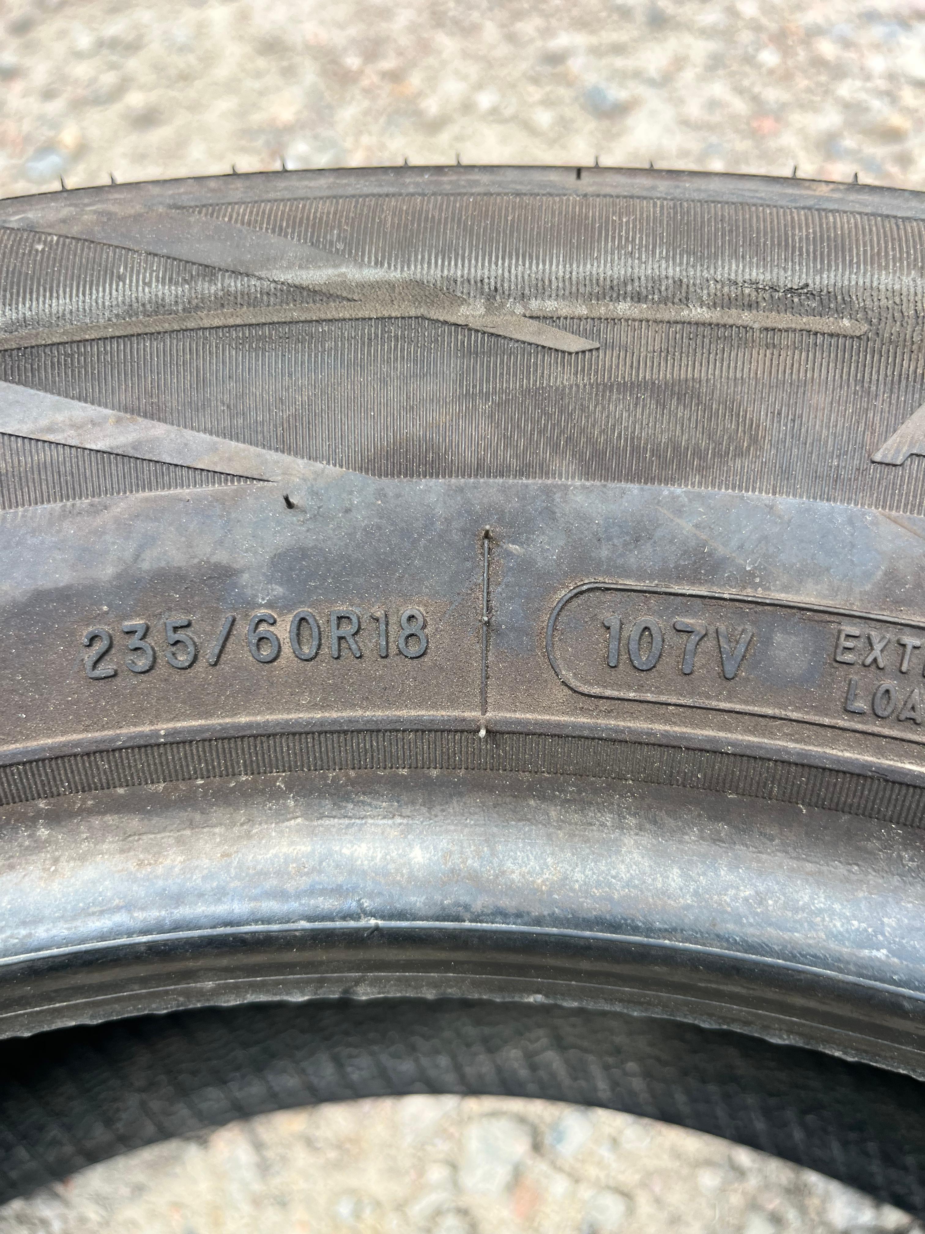235/60R18 Pair (2 Used Tires) Fortune Tormenta
