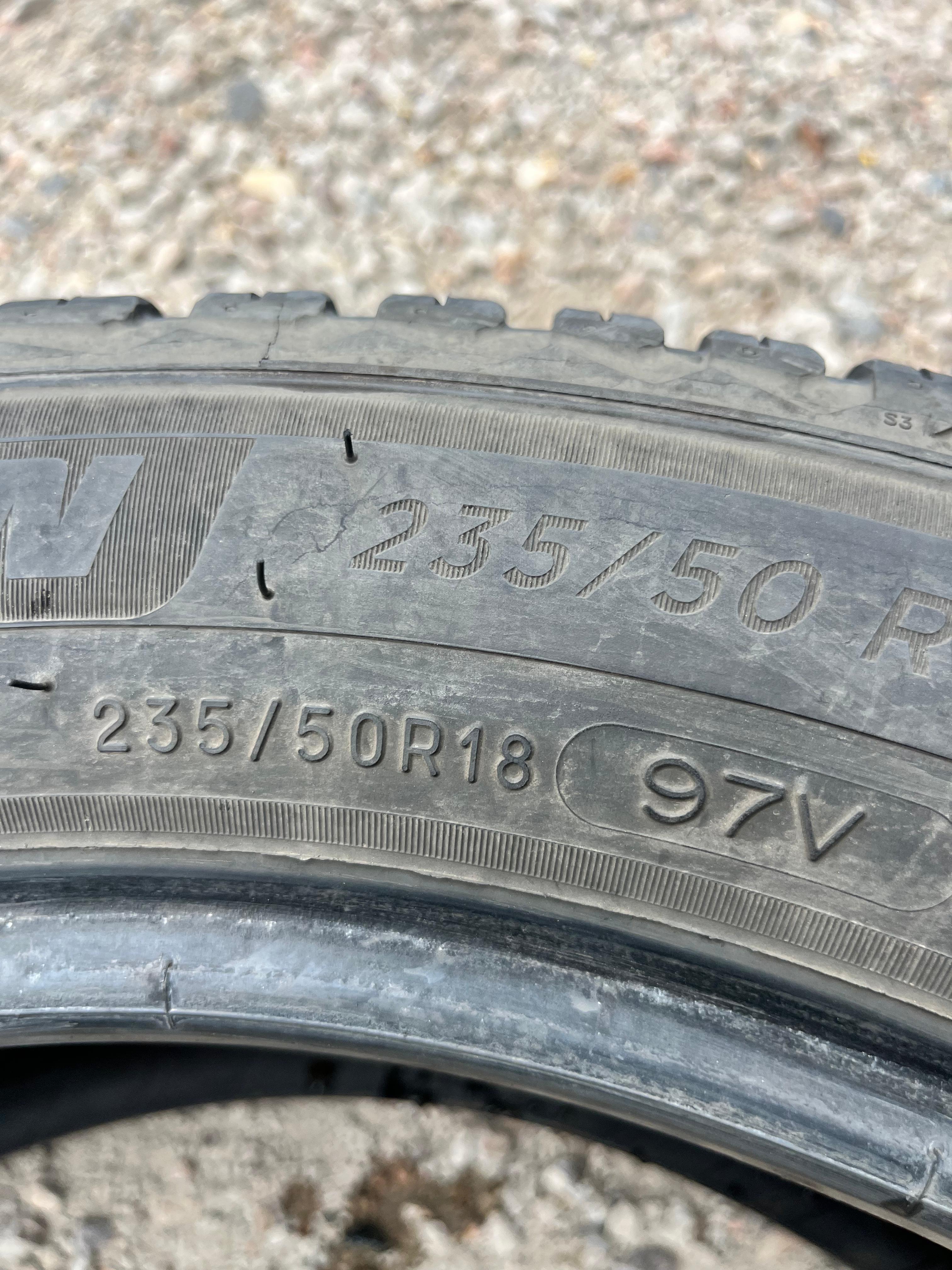 235/50R18 Pair (2 Used Tires) Michelin Cross Climate