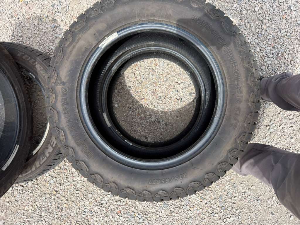 225/65R17 Pair (2 Used Tires) Blackhawk Ridgecrawler A/T