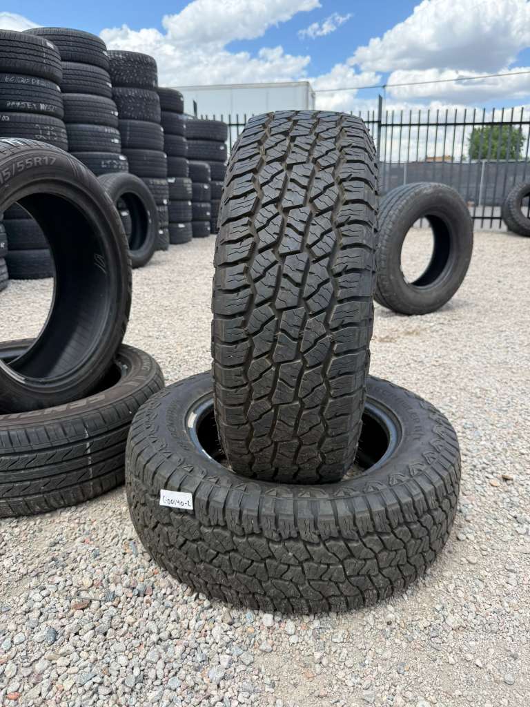 225/65R17 Pair (2 Used Tires) Blackhawk Ridgecrawler A/T