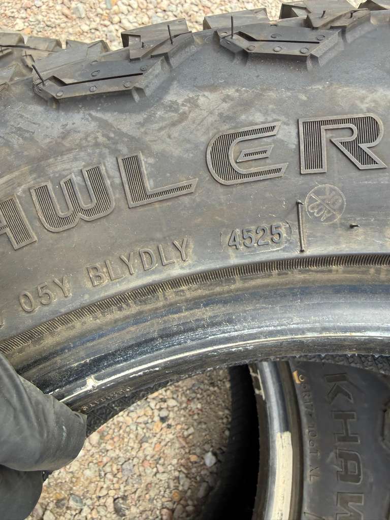 225/65R17 Pair (2 Used Tires) Blackhawk Ridgecrawler A/T