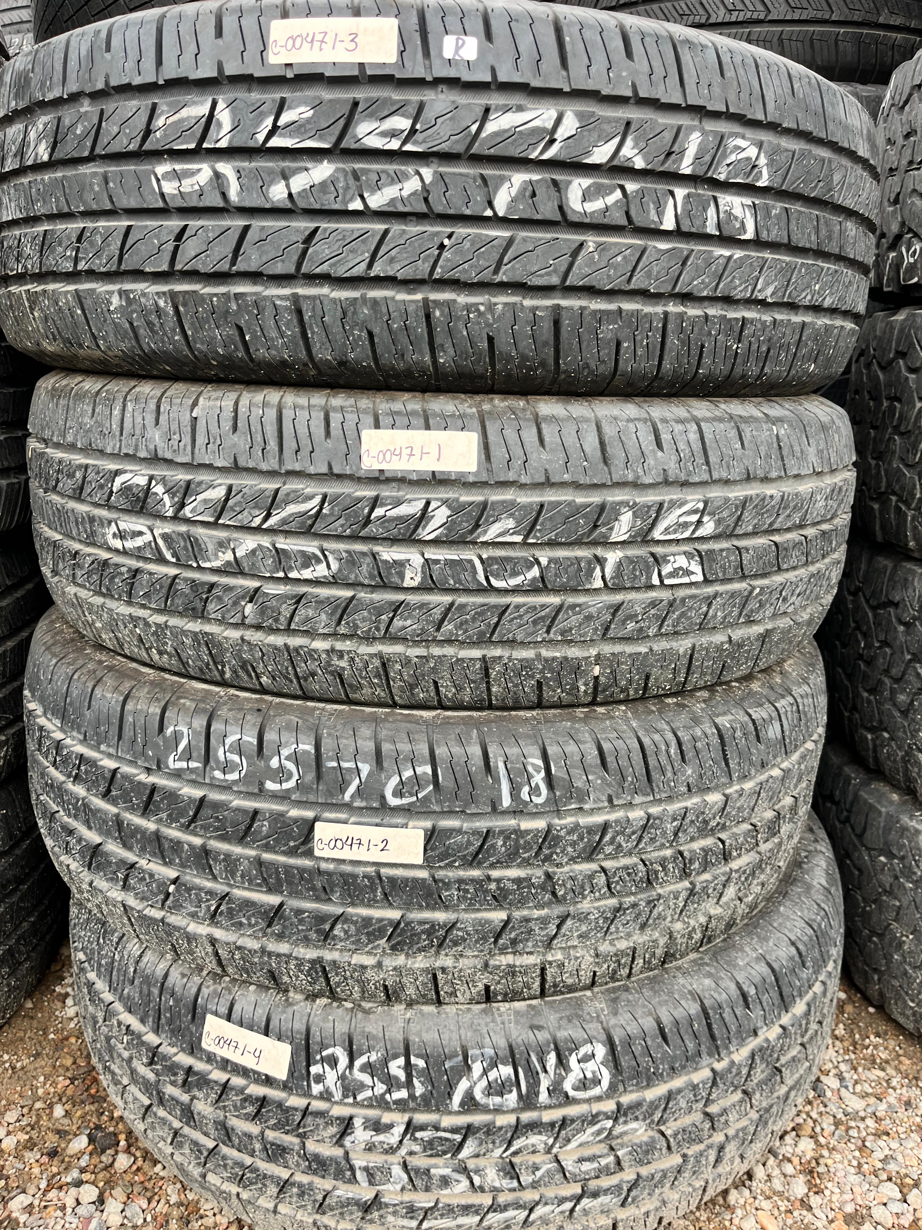255/70R18 Set (4 Used Tires) National Commando HTS