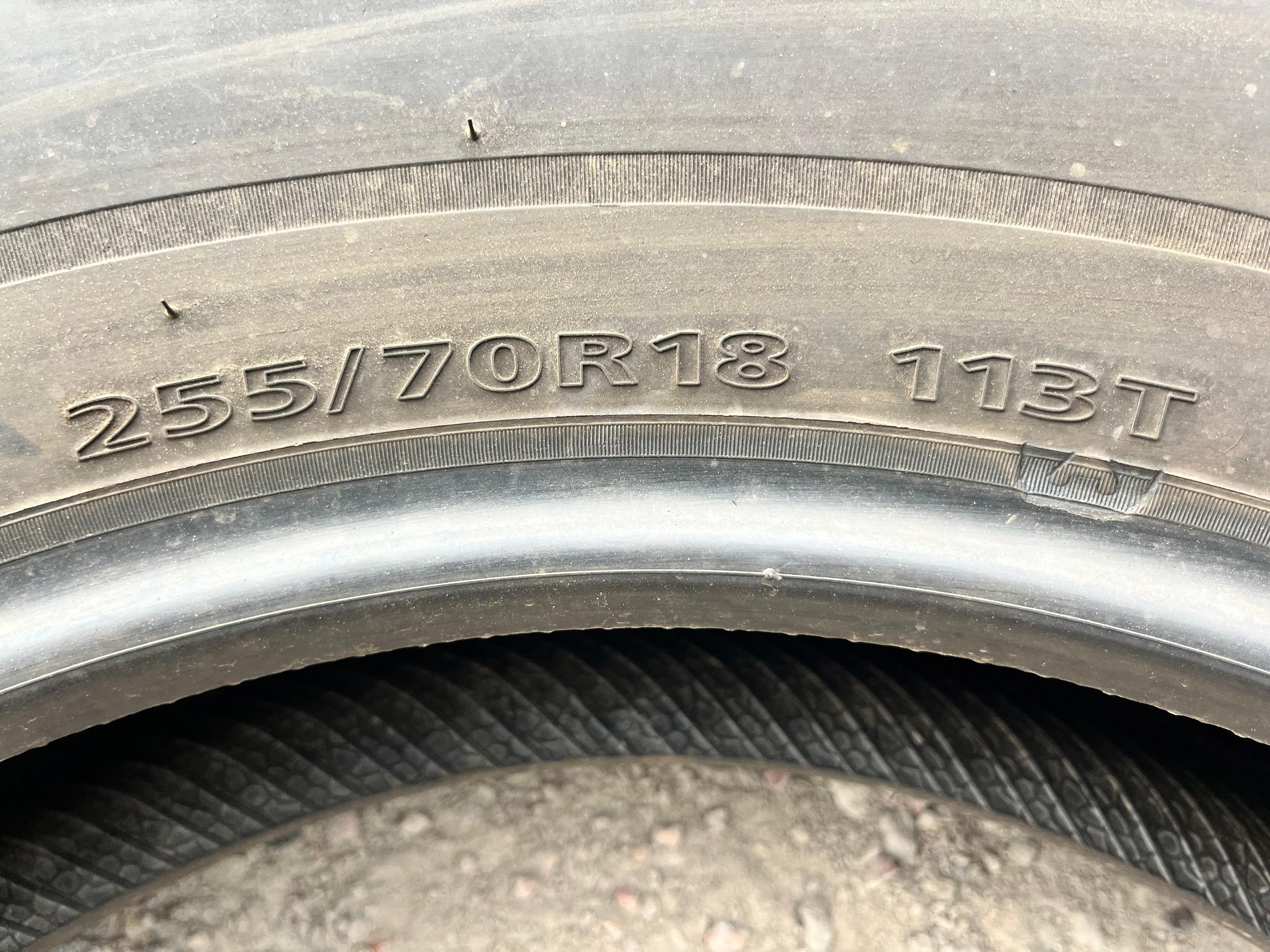 255/70R18 Set (4 Used Tires) National Commando HTS