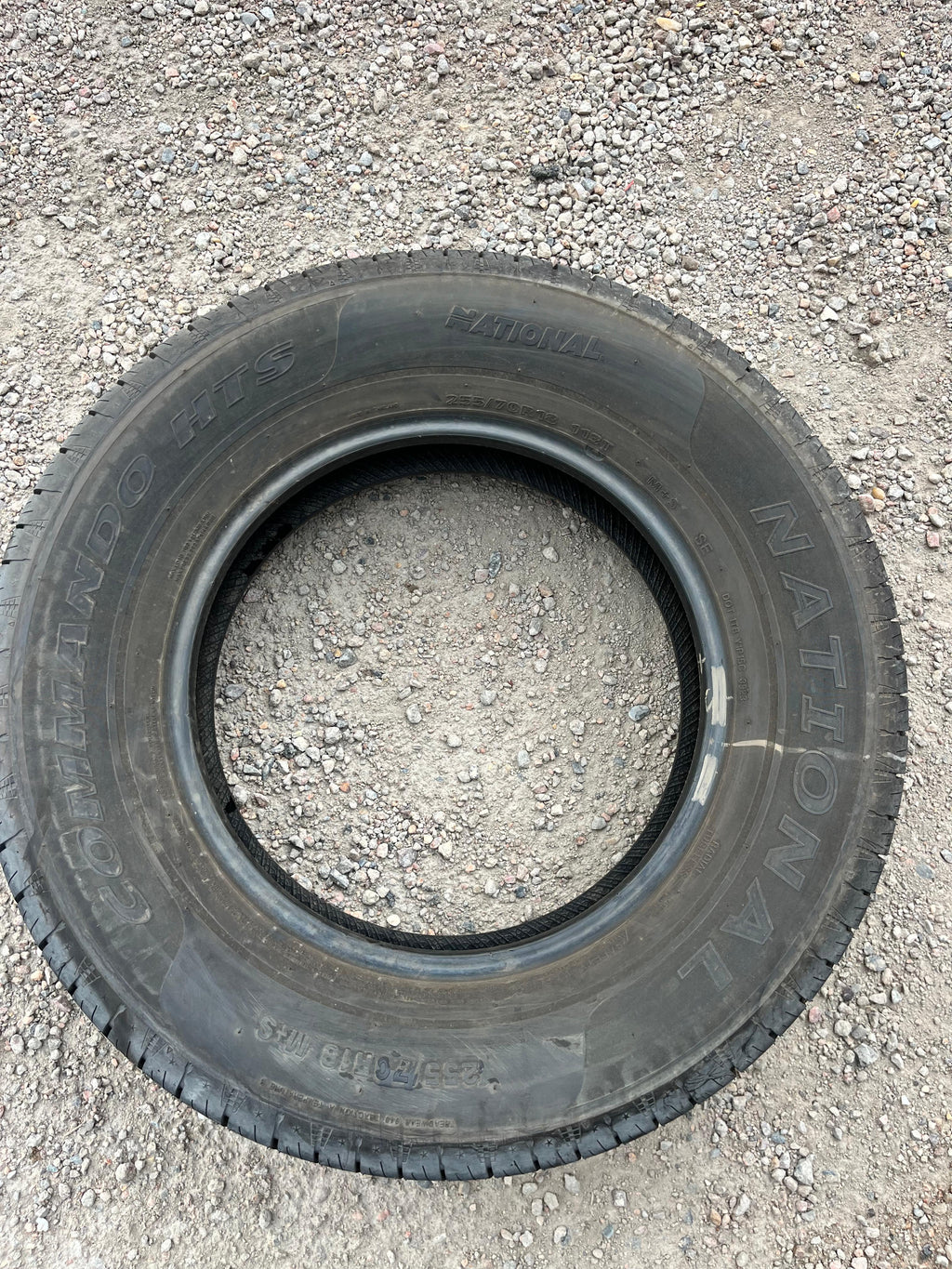 255/70R18 Set (4 Used Tires) National Commando HTS