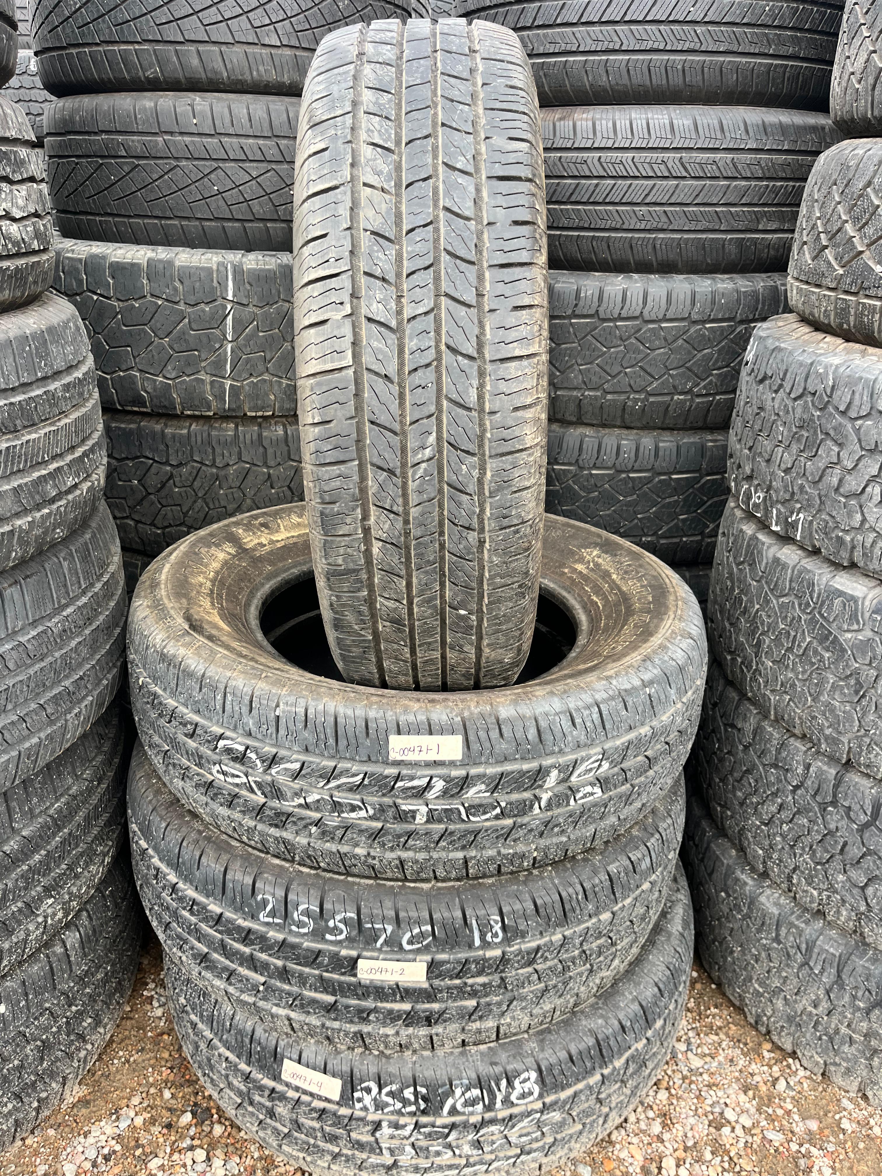 255/70R18 Set (4 Used Tires) National Commando HTS