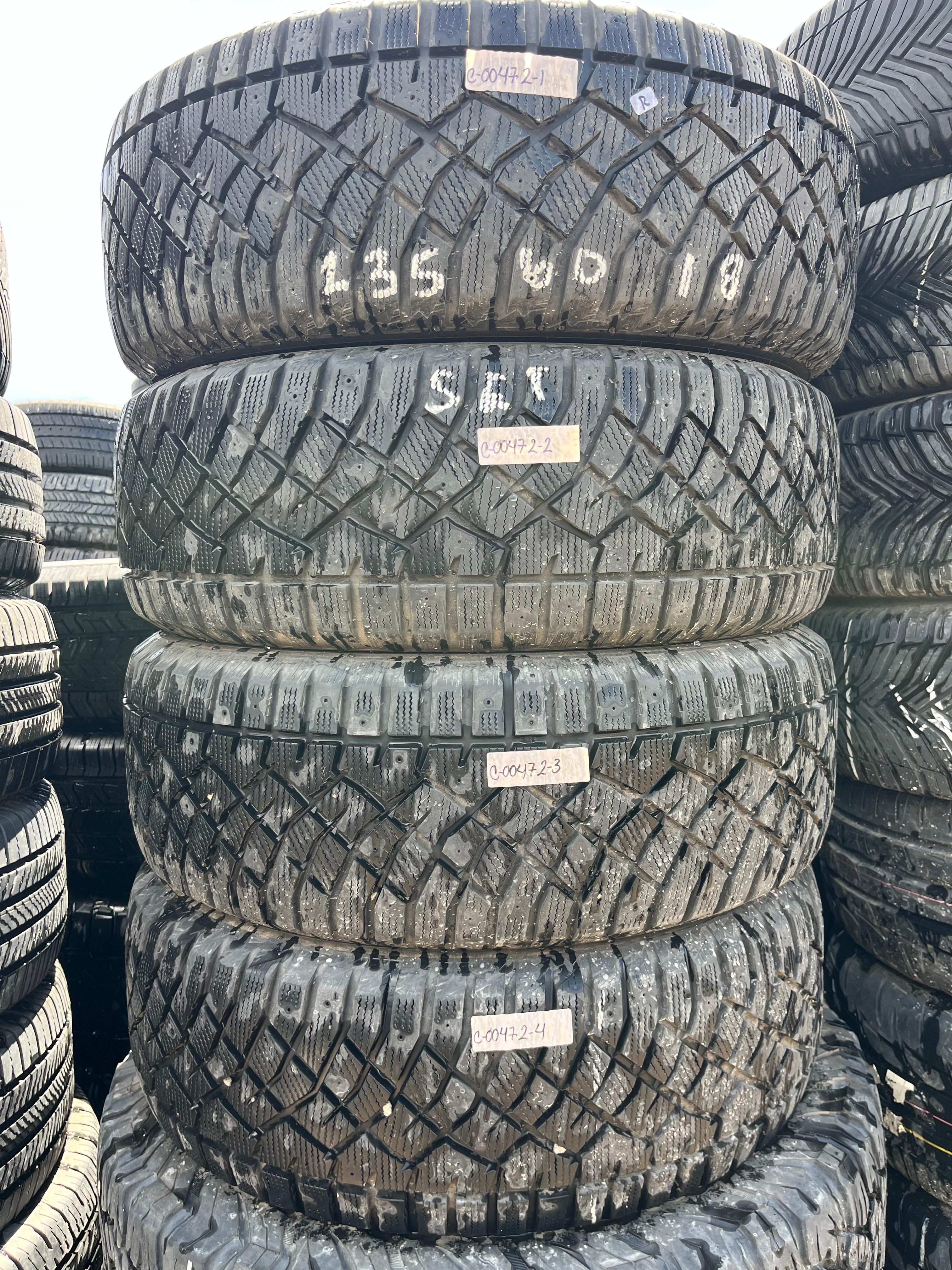 235/60R18 Set (4 Used Tires) Artic Claw Winter WXI