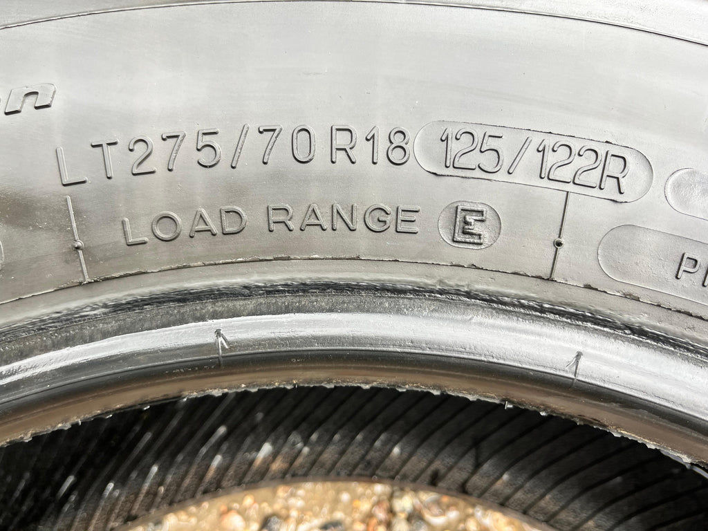 LT275/70R18 Set (4 Used Tires) BFGoodrich All Terrain KO2