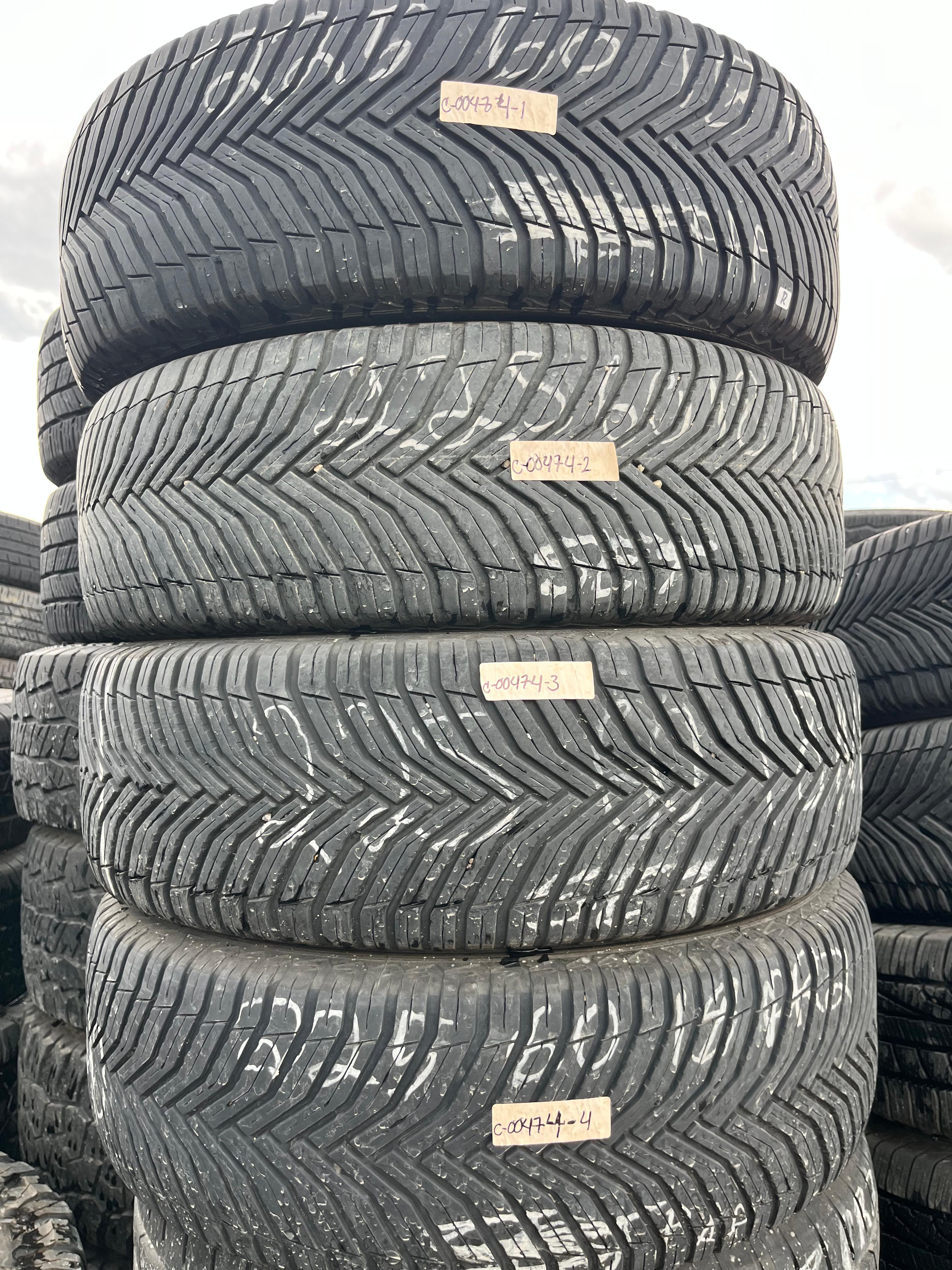 225/60R18 Set (4 Used Tires) Michelin Cross Climate