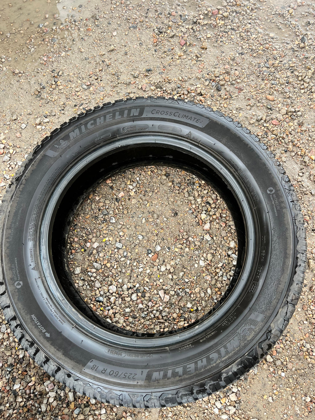 225/60R18 Set (4 Used Tires) Michelin Cross Climate