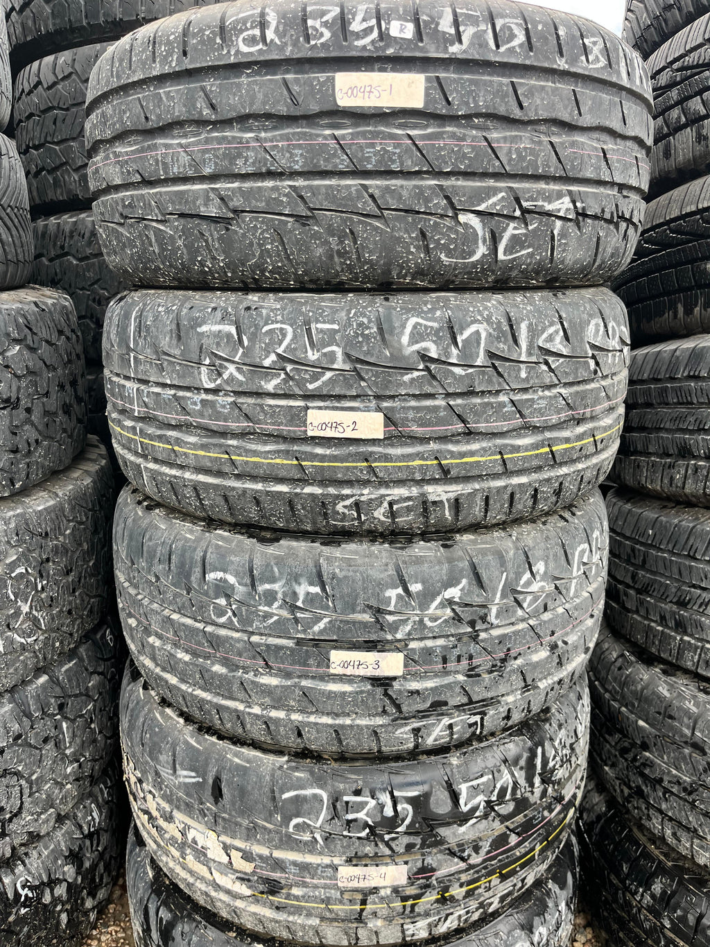 235/50R18 Set (4 Used Tires) Firestone Fire Hawk